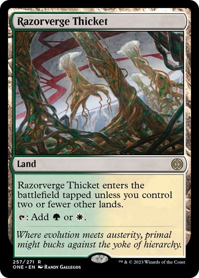 Razorverge Thicket (ONE) #257 Rare Phyrexia: All Will Be One Magic: The Gathering: 2023