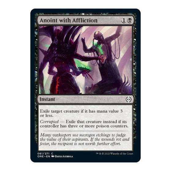 Anoint with Affliction (ONE) #81 Common Phyrexia: All Will Be One Magic: The Gathering: 2023