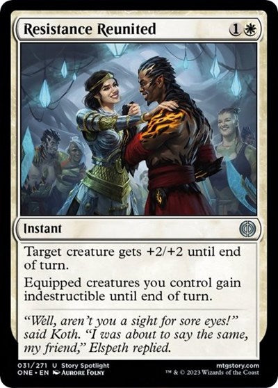 Resistance Reunited (ONE) #31 Uncommon (Foil Lightly Played) Phyrexia: All Will Be One Magic: The Gathering: 2023