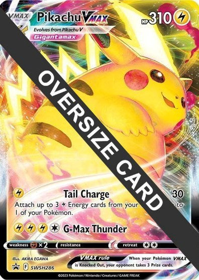 Pikachu VMAX - SWSH286 (PR) #SWSH286 Promo (Holofoil Moderately Played) Jumbo Cards Pokemon: 2015