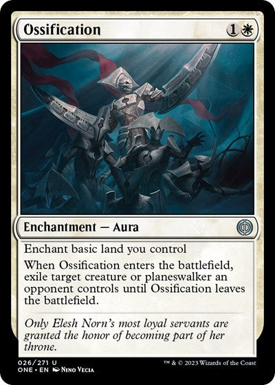 Ossification (ONE) #26 Uncommon (Lightly Played) Phyrexia: All Will Be One Magic: The Gathering: 2023
