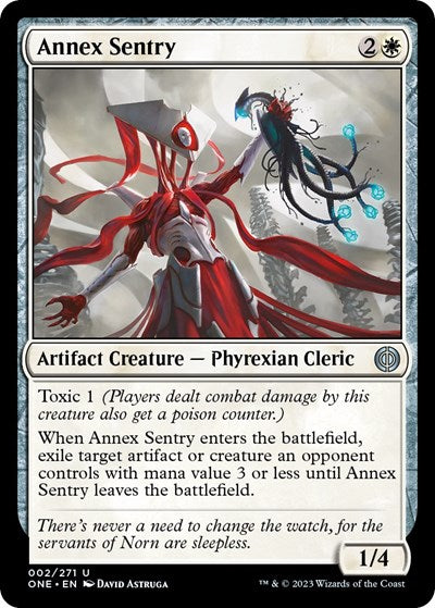 Annex Sentry (ONE) #2 Uncommon Phyrexia: All Will Be One Magic: The Gathering: 2023
