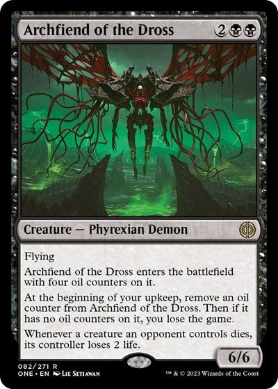 Archfiend of the Dross (ONE) #82 Rare (Lightly Played) Phyrexia: All Will Be One Magic: The Gathering: 2023
