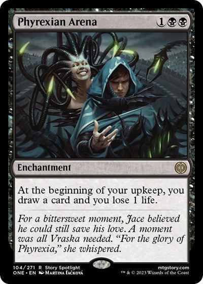 Phyrexian Arena (ONE) #104 Rare (Foil Lightly Played) Phyrexia: All Will Be One Magic: 2023