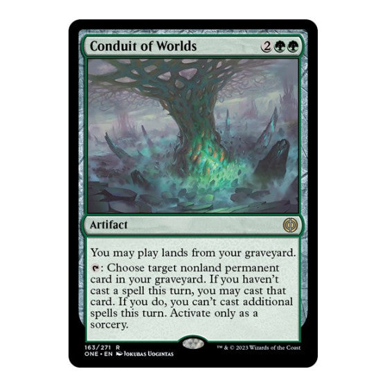 Conduit of Worlds (ONE) #163 Rare (Foil Lightly Played) Phyrexia: All Will Be One Magic: The Gathering: 2023