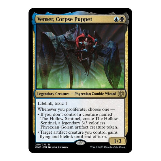 Venser Corpse Puppet (ONE) #219 Rare (Foil Lightly Played) Phyrexia: All Will Be One Magic: The Gathering: 2023