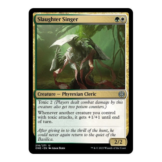 Slaughter Singer (ONE) #216 Uncommon (Lightly Played) Phyrexia: All Will Be One Magic: The Gathering: 2023