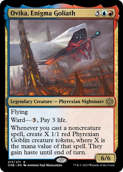 Ovika Enigma Goliath (ONE) #213 Rare (Lightly Played) Phyrexia: All Will Be One Magic: The Gathering: 2023
