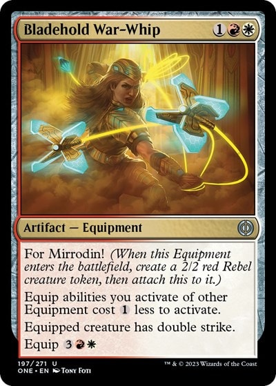 Bladehold War Whip (ONE) #197 Uncommon Phyrexia: All Will Be One Magic: The Gathering: 2023