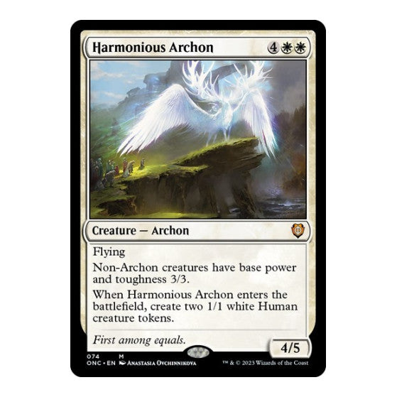 Harmonious Archon (ONC) #74 Mythic Rare (Lightly Played) Commander: Phyrexia: All Will Be One Magic: The Gathering: 2023