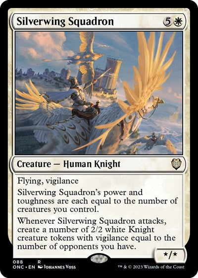Silverwing Squadron (ONC) #88 Rare (Near Mint) Commander: Phyrexia: All Will Be One Magic: The Gathering: 2023