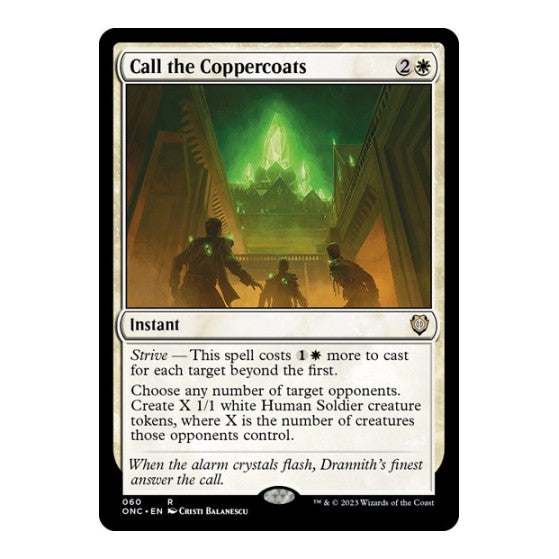 Call the Coppercoats (ONC) #60 Rare (Near Mint) Commander: Phyrexia: All Will Be One Magic: The Gathering: 2023