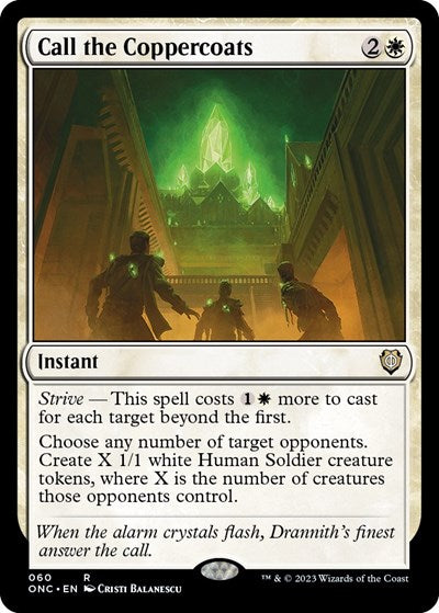 Call the Coppercoats (ONC) #60 Rare (Near Mint) Commander: Phyrexia: All Will Be One Magic: The Gathering: 2023