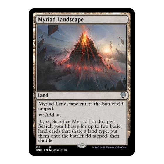 Myriad Landscape (ONC) #159 Uncommon (Lightly Played) Commander: Phyrexia: All Will Be One Magic: The Gathering: 2023