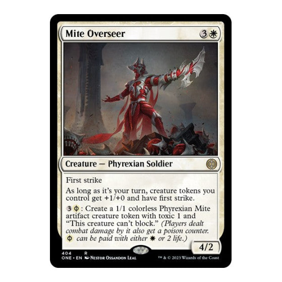 Mite Overseer (ONE) #404 Rare (Lightly Played) Phyrexia: All Will Be One Magic: The Gathering: 2023