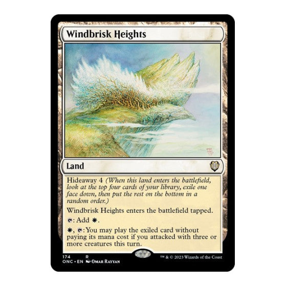 Windbrisk Heights (ONC) #174 Rare (Lightly Played) Commander: Phyrexia: All Will Be One Magic: The Gathering: 2023
