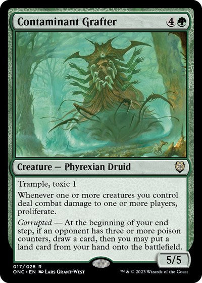 Contaminant Grafter (ONC) #17 Rare (Lightly Played) Commander: Phyrexia: All Will Be One Magic: The Gathering: 2023