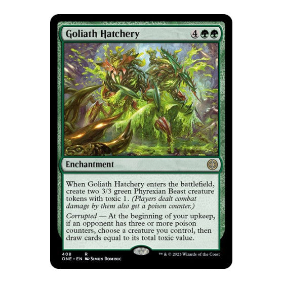Goliath Hatchery (ONE) #408 Rare (Lightly Played) Phyrexia: All Will Be One Magic: The Gathering: 2023