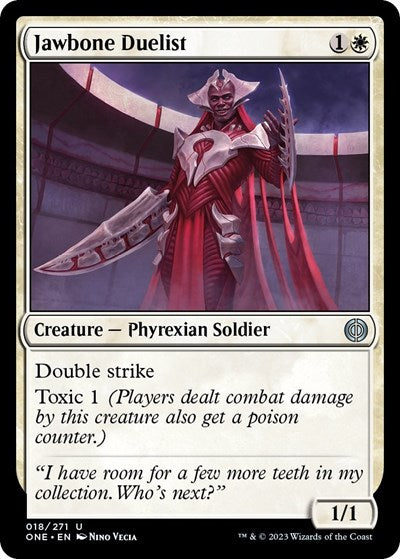 Jawbone Duelist (ONE) #18 Uncommon (Lightly Played) Phyrexia: All Will Be One Magic: The Gathering: 2023