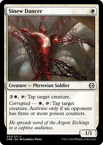 Sinew Dancer (ONE) #32 Common (Lightly Played) Phyrexia: All Will Be One Magic: 2023