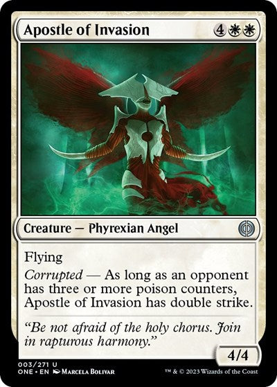 Apostle of Invasion (ONE) #3 Uncommon (Lightly Played) Phyrexia: All Will Be One Magic: The Gathering: 2023