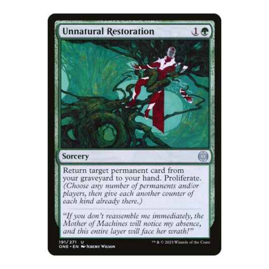 Unnatural Restoration (ONE) #191 Uncommon (Lightly Played) Phyrexia: All Will Be One Magic: The Gathering: 2023