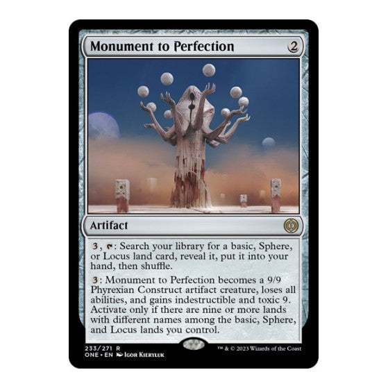 Monument to Perfection (ONE) #233 Rare Phyrexia: All Will Be One Magic: The Gathering: 2023