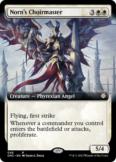 Norns Choirmaster Extended Art (ONC) #46 Rare (Lightly Played) Commander: Phyrexia: All Will Be One Magic: The Gathering: 2023