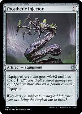 Prosthetic Injector (ONE) #239 Uncommon (Lightly Played) Phyrexia: All Will Be One Magic: The Gathering: 2023
