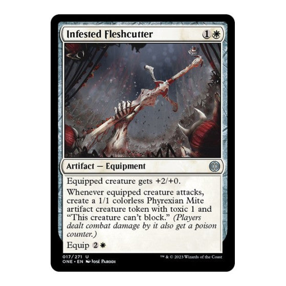 Infested Fleshcutter (ONE) #17 Uncommon (Lightly Played) Phyrexia: All Will Be One Magic: The Gathering: 2023