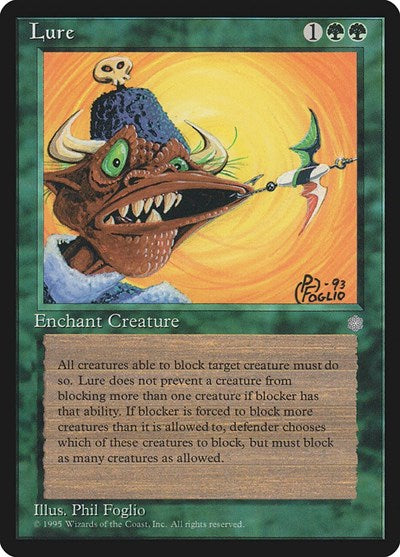 Lure (ICE) #253 Uncommon (Lightly Played) Ice Age Magic: The Gathering: 1995
