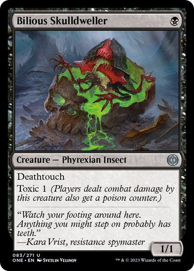 Bilious Skulldweller (ONE) #83 Uncommon (Lightly Played) Phyrexia: All Will Be One Magic: 2023