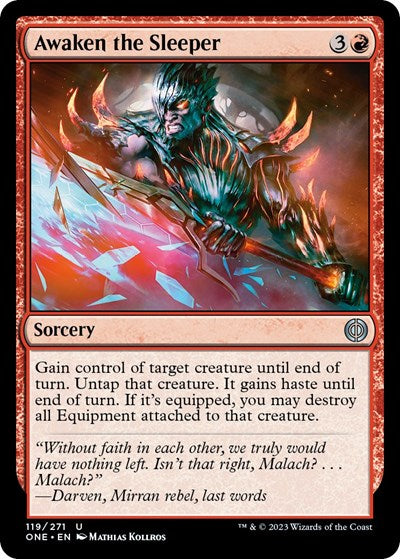 Awaken the Sleeper (ONE) #119 Uncommon (Lightly Played) Phyrexia: All Will Be One Magic: 2023