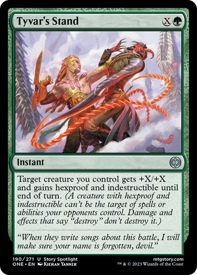 Tyvars Stand (ONE) #190 Uncommon (Lightly Played) Phyrexia: All Will Be One Magic: 2023