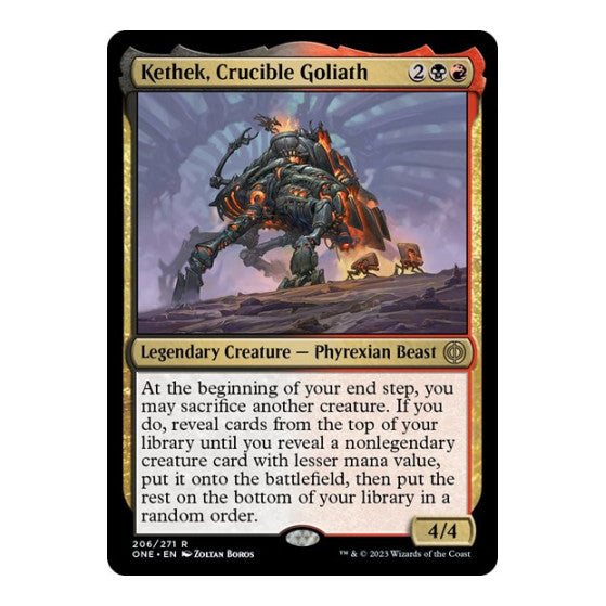 Kethek Crucible Goliath (ONE) #206 Rare (Lightly Played) Phyrexia: All Will Be One Magic: The Gathering: 2023