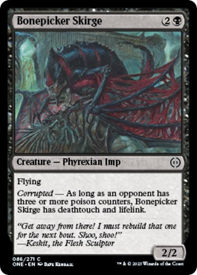 2023 Magic: Phyrexia: All Will Be One (ONE) - Bonepicker Skirge (#86, Common) (Lightly Played)