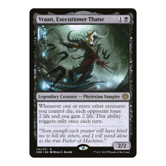 Vraan Executioner Thane (ONE) #114 Rare (Foil Lightly Played) Phyrexia: All Will Be One Magic: The Gathering: 2023