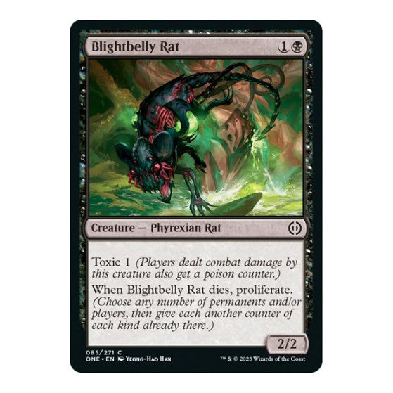 Blightbelly Rat (ONE) #85 Common Phyrexia: All Will Be One Magic: The Gathering: 2023