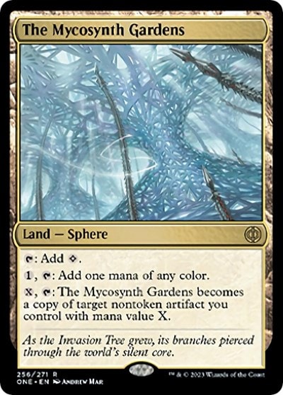 The Mycosynth Gardens (ONE) #256 Rare (Lightly Played) Phyrexia: All Will Be One Magic: The Gathering: 2023