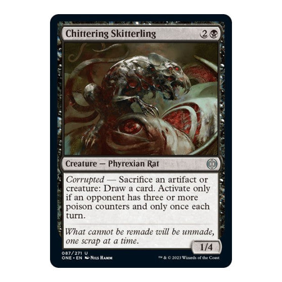 Chittering Skitterling (ONE) #87 Uncommon Phyrexia: All Will Be One Magic: The Gathering: 2023