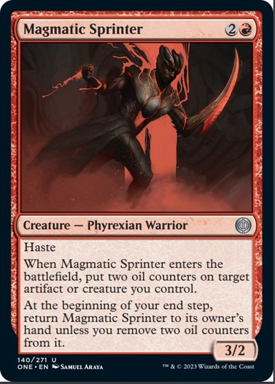 Magmatic Sprinter (ONE) #140 Uncommon (Lightly Played) Phyrexia: All Will Be One Magic: 2023
