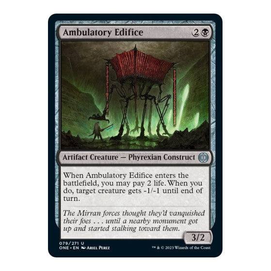Ambulatory Edifice (ONE) #79 Uncommon Phyrexia: All Will Be One Magic: The Gathering: 2023