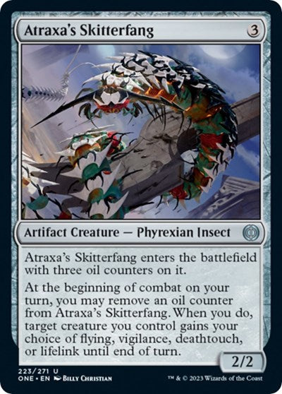 2023 Magic: Phyrexia: All Will Be One (ONE) - Atraxas Skitterfang (#223, Uncommon) (Lightly Played)