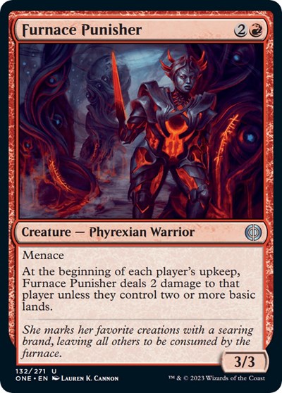 Furnace Punisher (ONE) #132 Uncommon (Lightly Played) Phyrexia: All Will Be One Magic: 2023