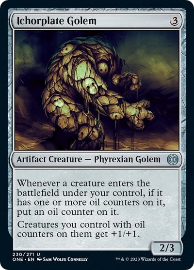 Ichorplate Golem (ONE) #230 Uncommon (Lightly Played) Phyrexia: All Will Be One Magic: 2023
