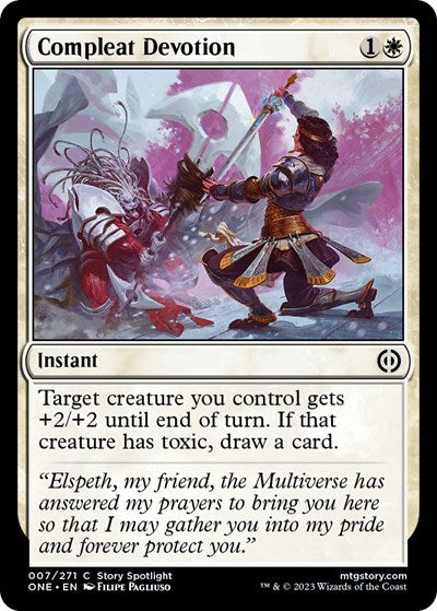 Compleat Devotion (ONE) #7 Common (Lightly Played) Phyrexia: All Will Be One Magic: The Gathering: 2023