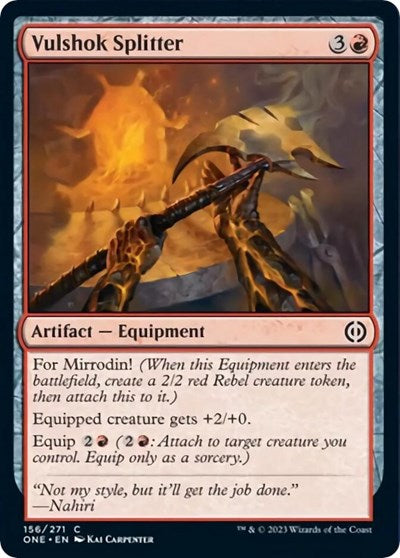 Vulshok Splitter (ONE) #156 Common Phyrexia: All Will Be One Magic: The Gathering: 2023