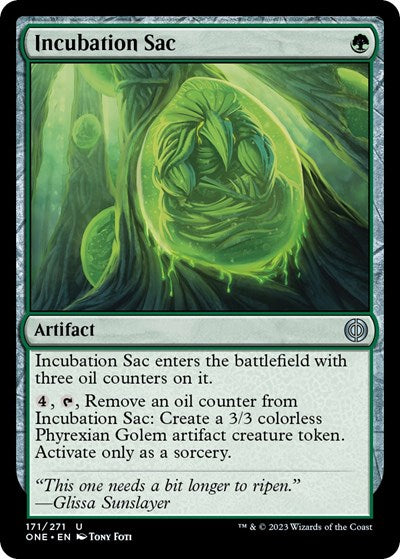 Incubation Sac (ONE) #171 Uncommon (Lightly Played) Phyrexia: All Will Be One Magic: 2023