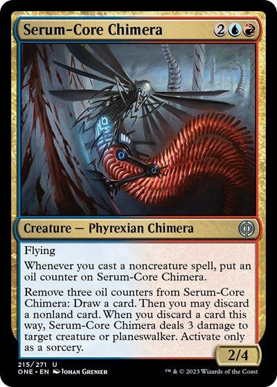 Serum Core Chimera (ONE) #215 Uncommon (Lightly Played) Phyrexia: All Will Be One Magic: The Gathering: 2023