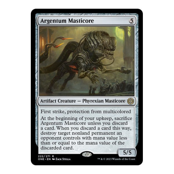 Argentum Masticore (ONE) #222 Rare Phyrexia: All Will Be One Magic: The Gathering: 2023